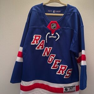 NY Ranger Lundquist Jersey 4-7